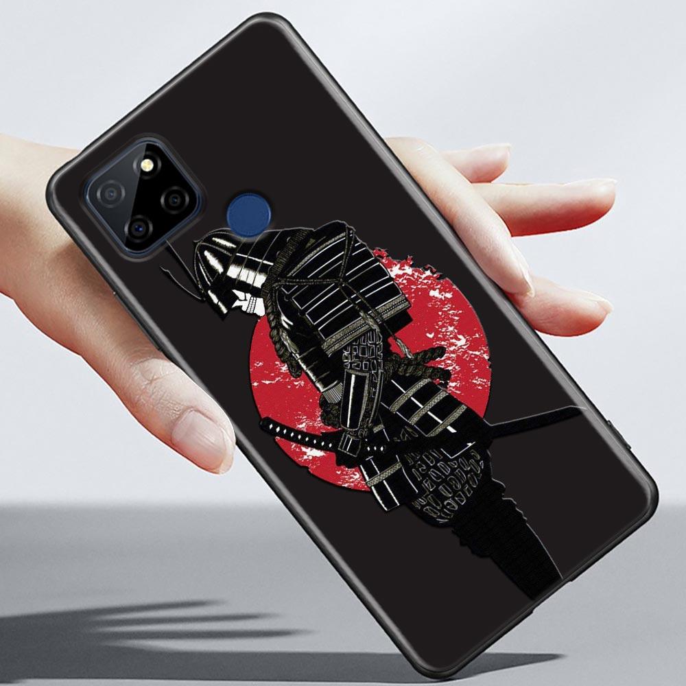 

Чехол Red Sun японского самурая Demon Art Anime для Realme C21Y C21 C25 C20 C15 C12 C11 C1 GT Master Neo Neo2 5G Funda Capa Чехлы Realme GT Neo3