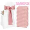 Wedding Decoration Satin Chair Sash Colour Design Bow Tie Birthday Party Festival Hotel Show Shiny Look Luxury Dining Room