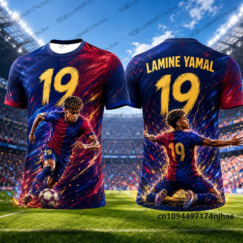 2026 New Special Edition No.19 Print Football Jersey T-shirt Summer Sports Training Tees Casual Kids Adult Tops
