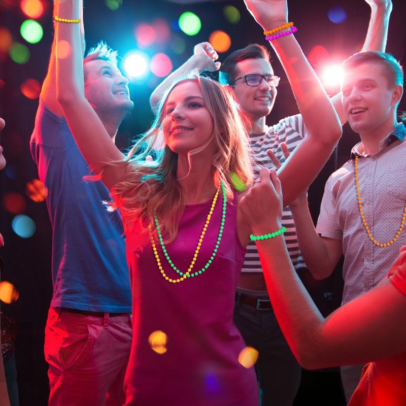 4-32 Stück Fluoreszierende UV Neon Halskette Armband Schwarzlicht Leuchten Party Dekoration Kinder Geschenk Geburtstag Hochzeit Halloween Foto Requisiten