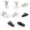 New Pad Eye Wall Hook Plate Deck Stainless Steel Ceiling Mount Hanger U/J-Shaped Black Silver Door Buckle for Fan Lamp