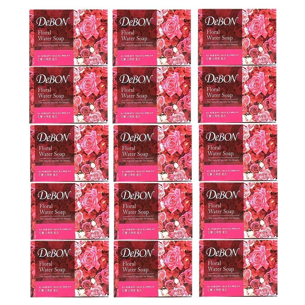 Debon Face & Bath Soap 100g x 15 Pieces / Sweet Rose