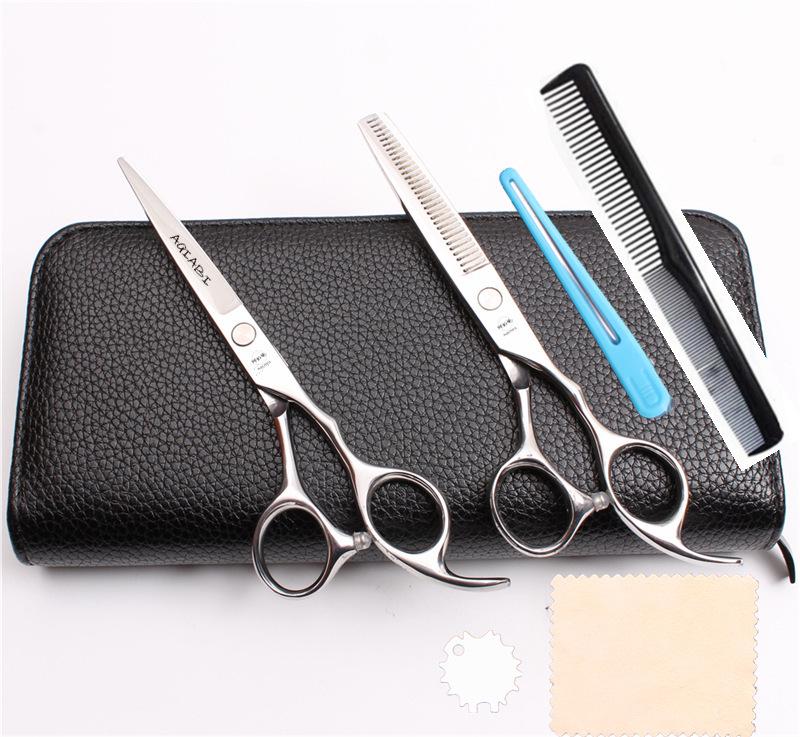 Professional Japanese Steel Hairdressing Scissors & Thinning Shears Set for Seamless Cuts & Bang Trimming