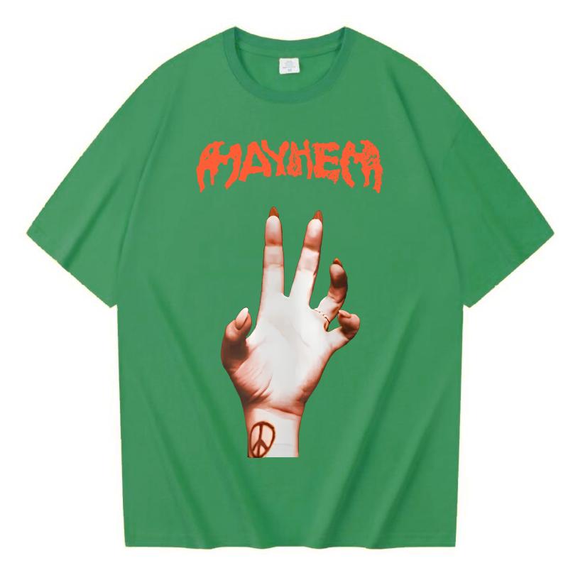 2025 Lady Gaga Mayhem Neues Album T-Shirt Mode Y2K Vintage Herren Damen T-Shirts Hipster Oversized Baumwoll-T-Shirt Geschenke Streetwear