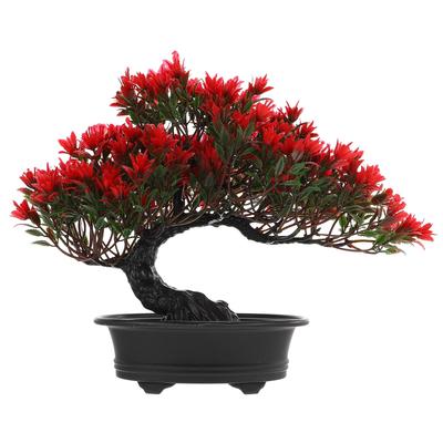 Emulated Bonsai Pine Tree Artificial Simulation Plastic Indoor Outdoor Decorative Plant Faux Bonsai Tree Ornament Realistic Home