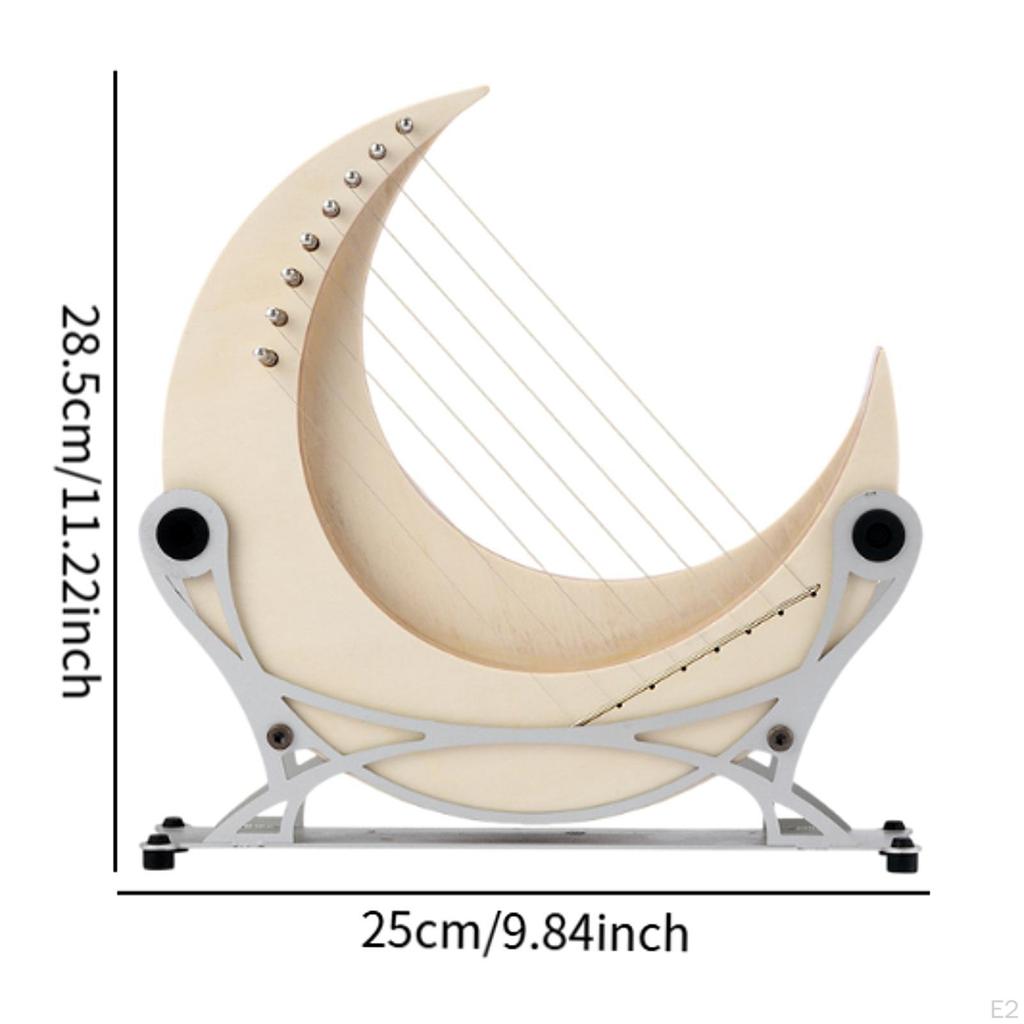 8-strängad lyraharpa för nybörjare med stativ Professionellt unikt träinstrument