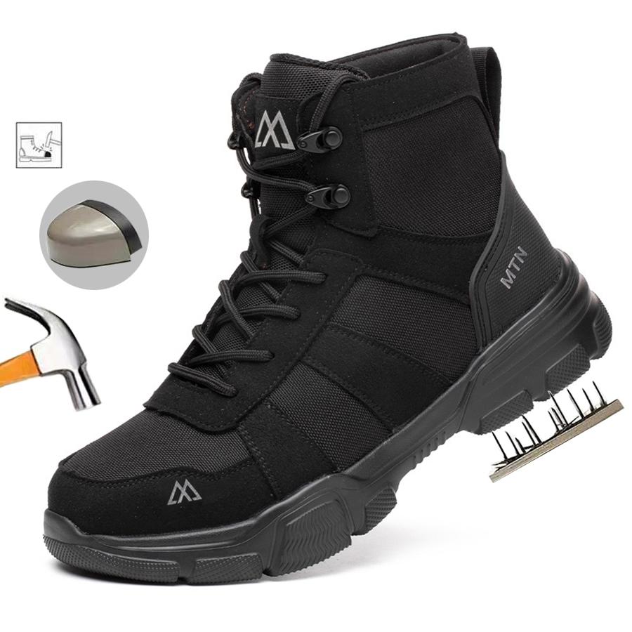 Indestructible Security Protective Boots Men Comfortable Breathable Construction Working Boots Anti-Puncture Work Safety Shoes