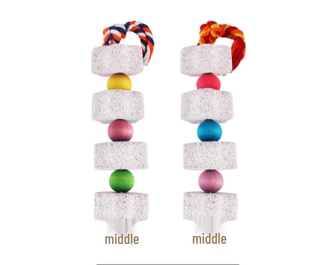 

Игрушка-погрызушка для попугаев и птиц, камень для стачивания клюва, цветочная гирлянда для хомяков и белок