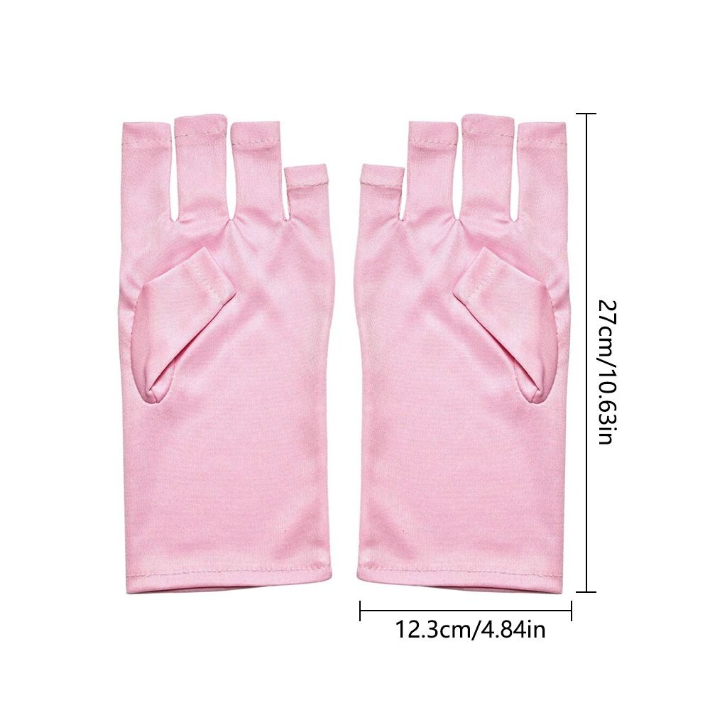 1Pair Hand Protector Anti UV Radiation Gloves Nail Lamp Protection Gloves  for Nail UV LED Lamp