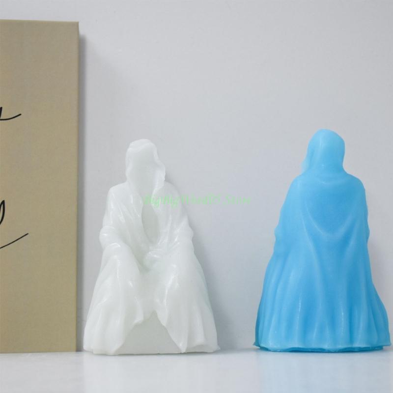 24TE Black Clothes Man Silicone Molds Wedding Party Dinner Candle Making Soap Molds DIY Handwork Aromath Home Decor Mold