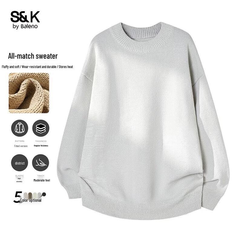 Baleno Men s S&K Thickened Warm Pullover Sweater 3XL