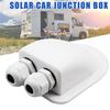Top Roof Double Hole Cable Wire Entry Box Solar Panel Motorhome Camper Boat RV