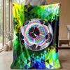 Soccer Ball In Abstract Art 1 Theme Blanket Lightweight Warm Flannel Blanket Decorative Throw Blanket for Home Decoration