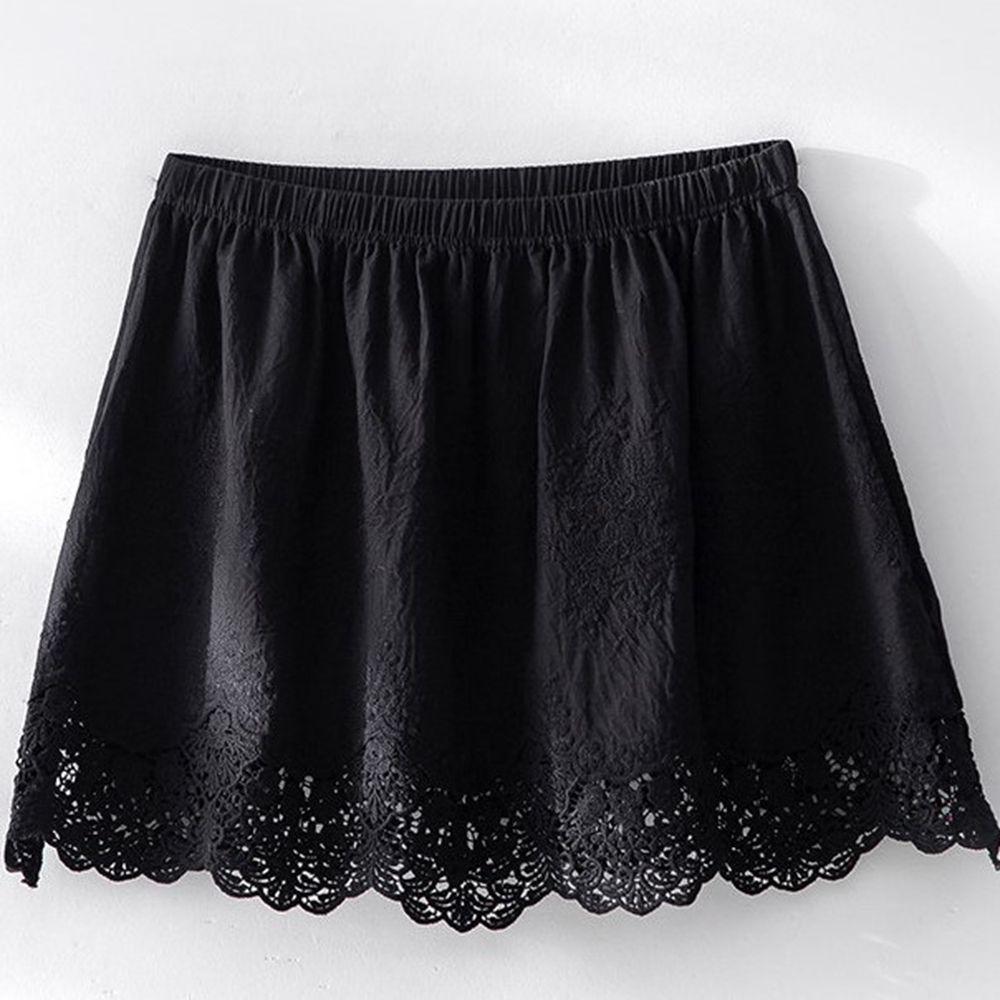 Lace Anti-Exposure Half-Skirt for Women - Layering Plus Size Design, Suitable for Spring, Autumn, and Winter.