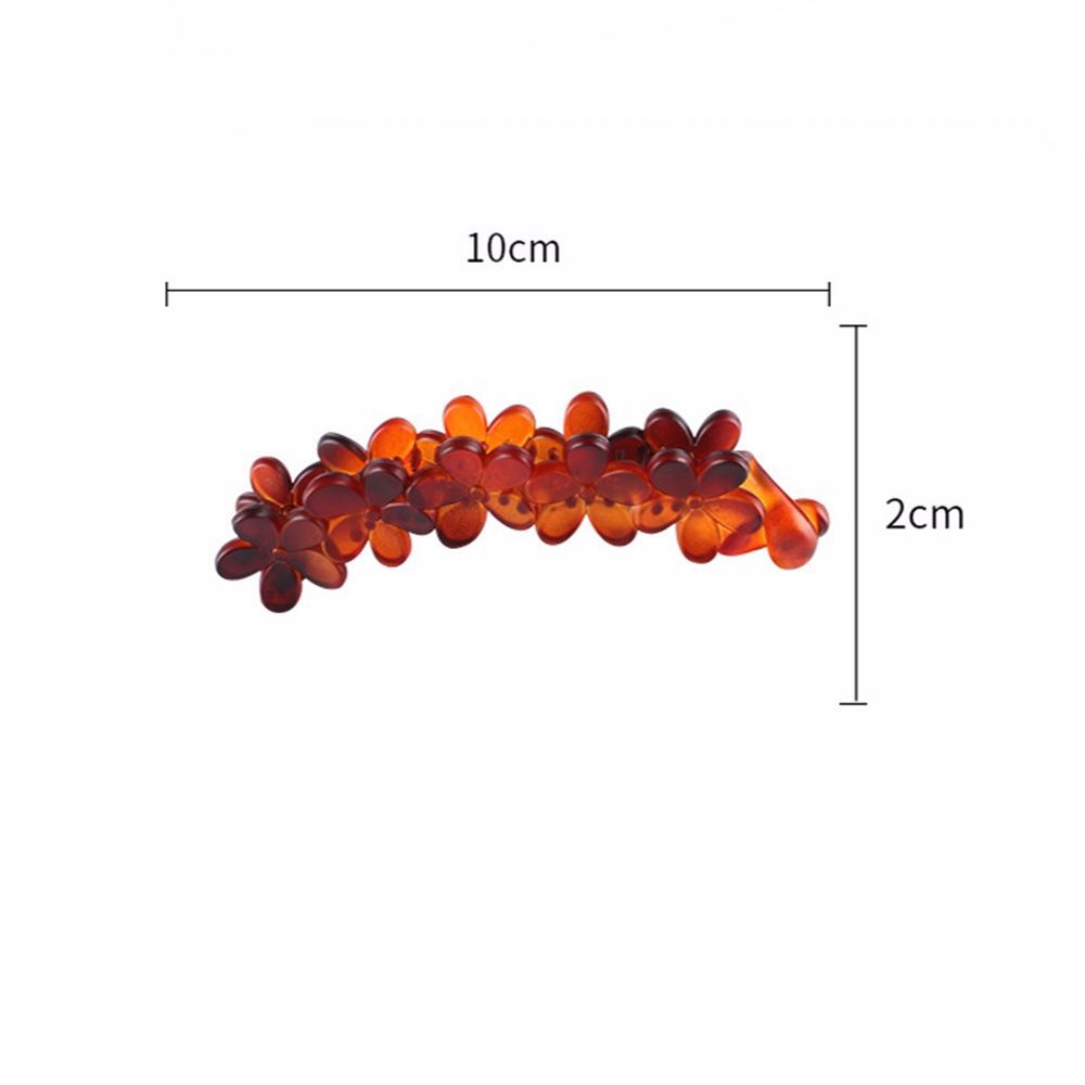 Sweet Shower Women Fashion Accessories Hair Claw Flower Banana Clips Acrylic Vintage Hair Clips