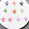 20/50Pcs Mixed-Color Lily Flowers Nail Charms Soft 3D Sculpture Flower Resin Gradient Lily Nail Art Decoration Manicure Salon