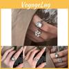 Fashionable Ins Style Statement Ring For Women Featuring Unique Geometric Gemstones