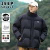 JEEP SPIRIT Men's Winter Loose Fit Stand Collar Padded Jacket