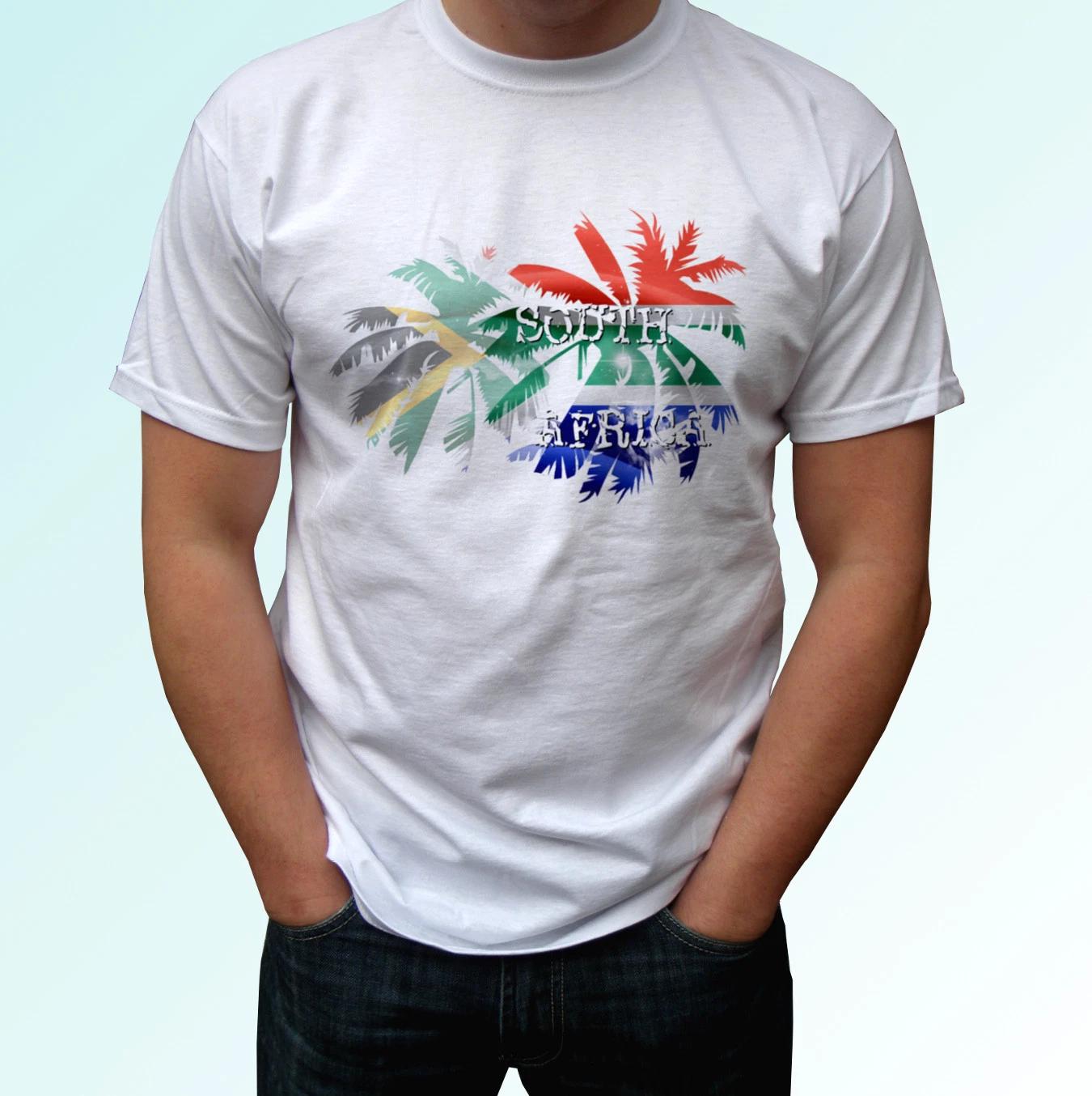 

South Africa Palm flag - white kids boys T-Shirt holiday top tee s s kids baby 120