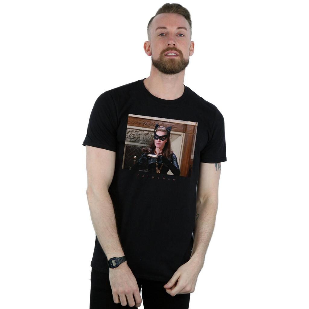 DC Comics Mens Batman TV Series Catwoman Photo T-Shirt