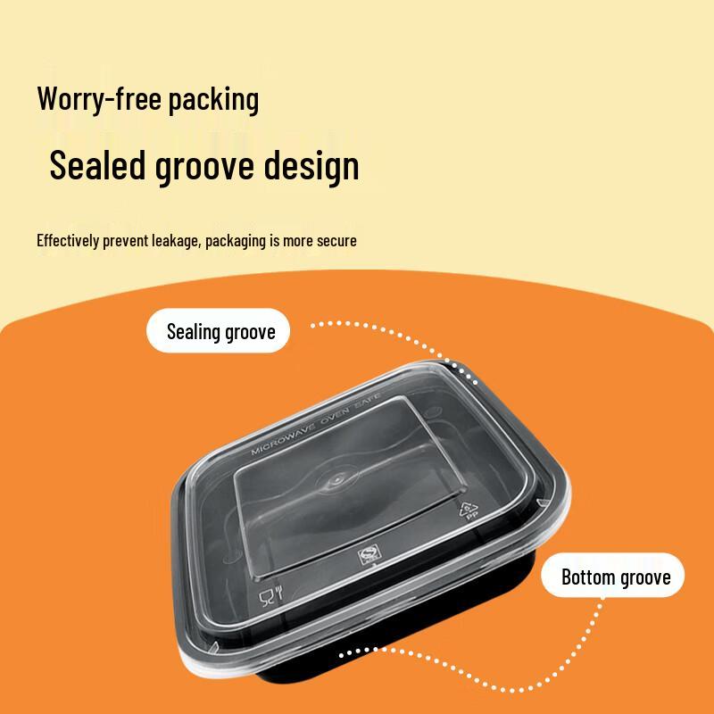 WEISHENG Disposable Square Microwavable Food Containers
