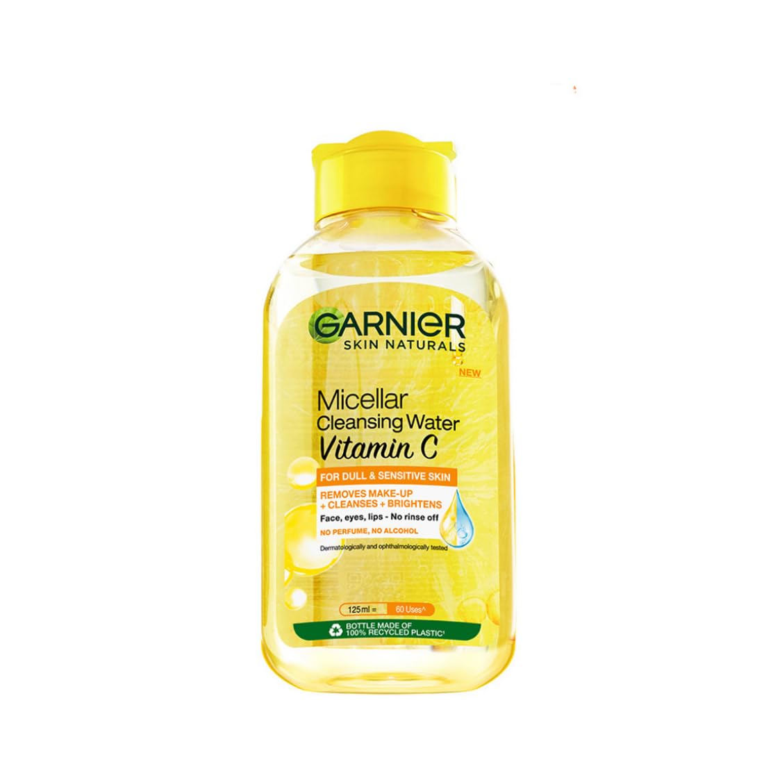 Garnier Vitamin C Micellar Cleansing Water For Dull Skin | Make-Up Remover & Cleanser | 125ml