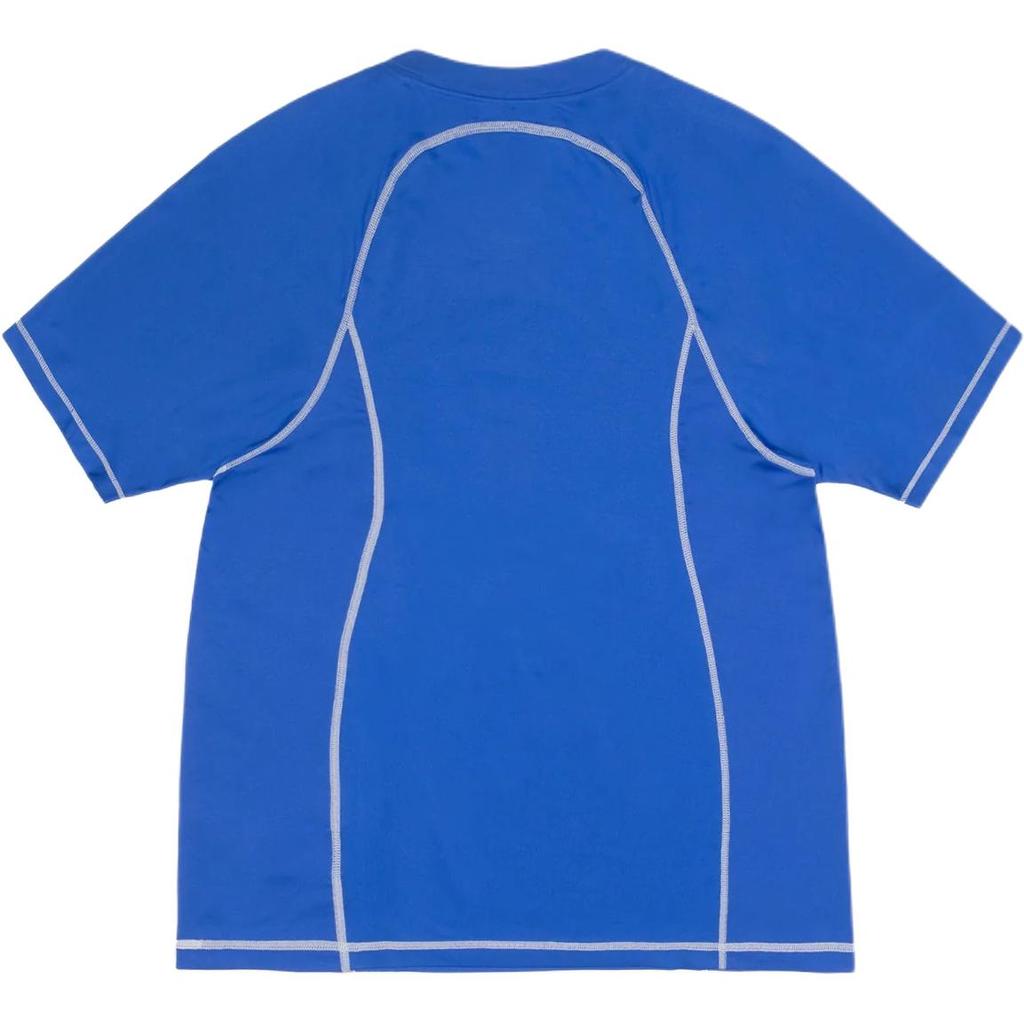 Nike x Stüssy SS24 Alphabet Logo Comfortable Loose-Fit Crew Neck Short-Sleeve T-Shirt Unisex Tops Blue FZ5756-405