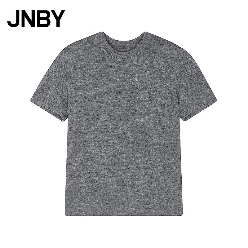 JNBY Merino Wool Short Sleeve Round Neck T-Shirt