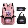 Kpop Witch Hunter Cartoon Printing Student School Bag Children'S Lunch Bag Lunch Box Bag Pencil Bag Three-Piece Set