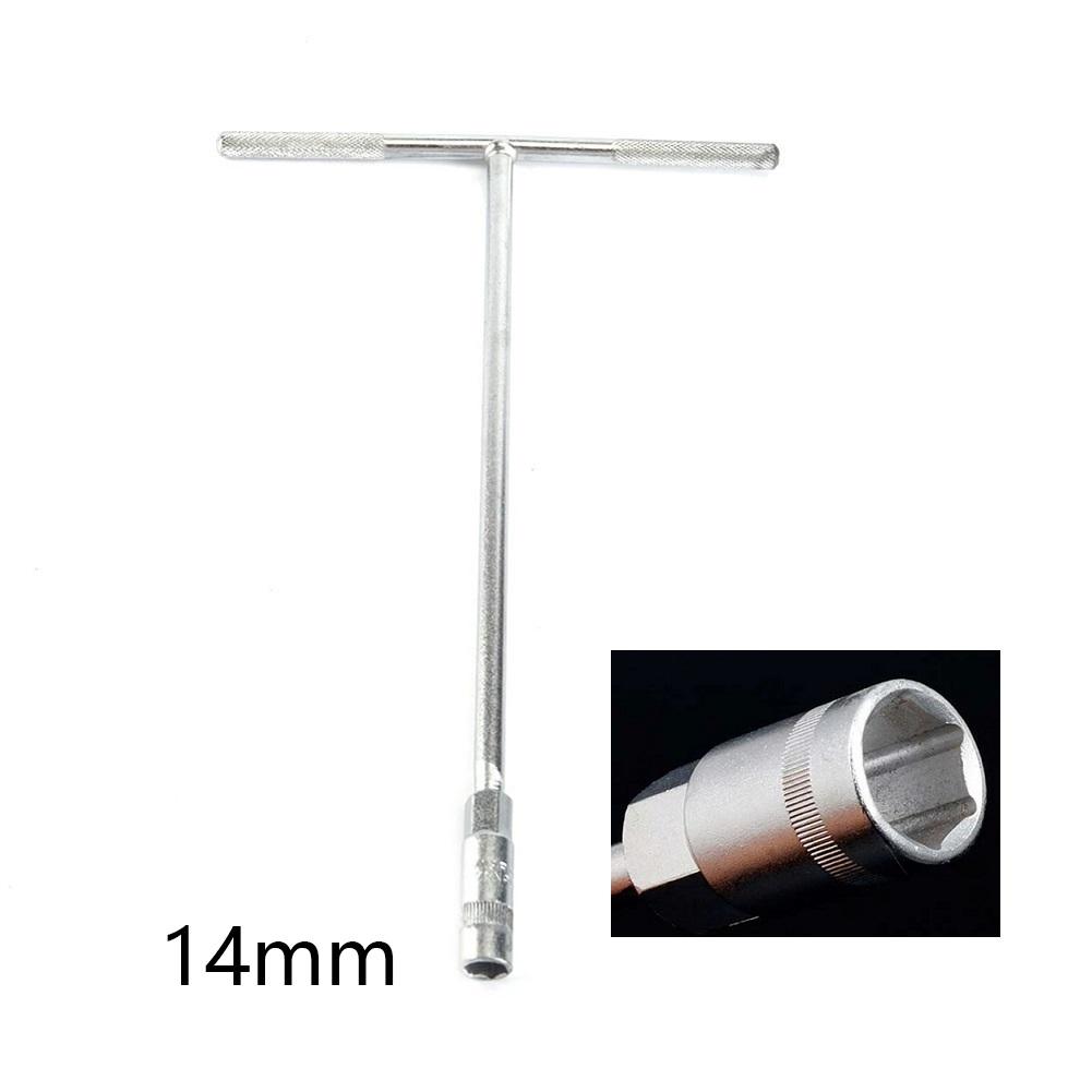 1 Stück T-Griff-Steckschlüsselschlüssel 8 Größen 6-19 mm Metrisch T-Griff-Schlüssel Sechskant Multifunktional Manuell Abnehmbar Reparatur Handwerkzeug