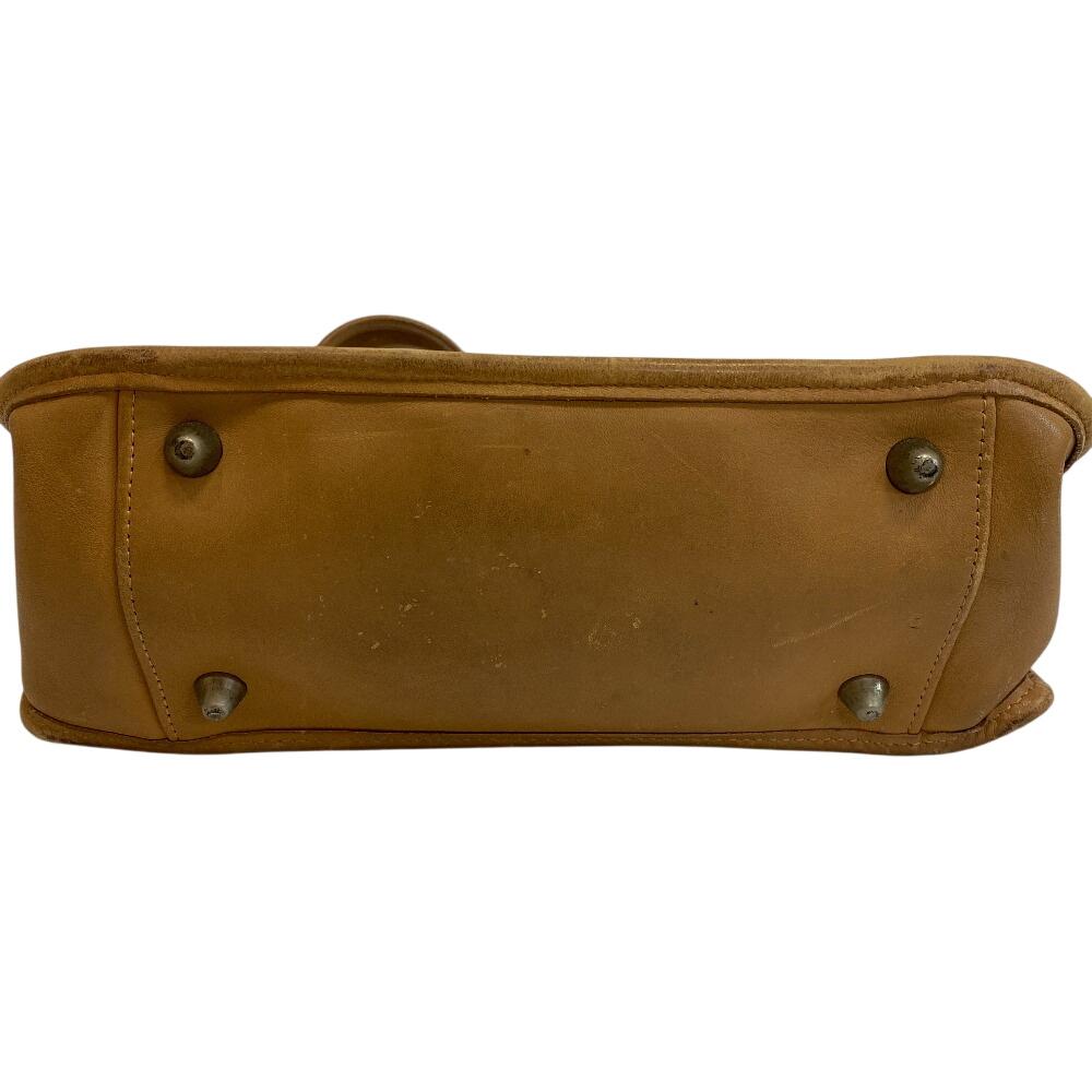 COACH 9966 leather Shoulder Bag Brown leather Used