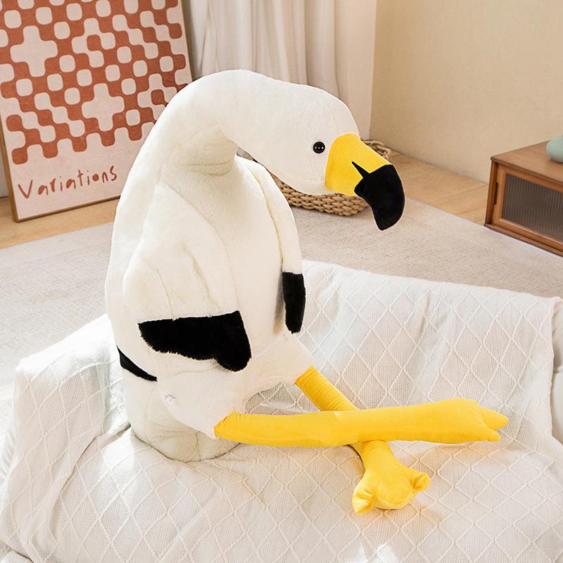 

Large pink flamingo throw pillow plush toy doll bird doll girl sleeping pinch legs soothing rag doll 130cm（0.8kg）