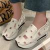 Fashion 2025 Breathable Hollow Out Sports Shoes Women Plus Size Platform Sneakers Woman Concise Slip On Walking Casual Shoes Ladies