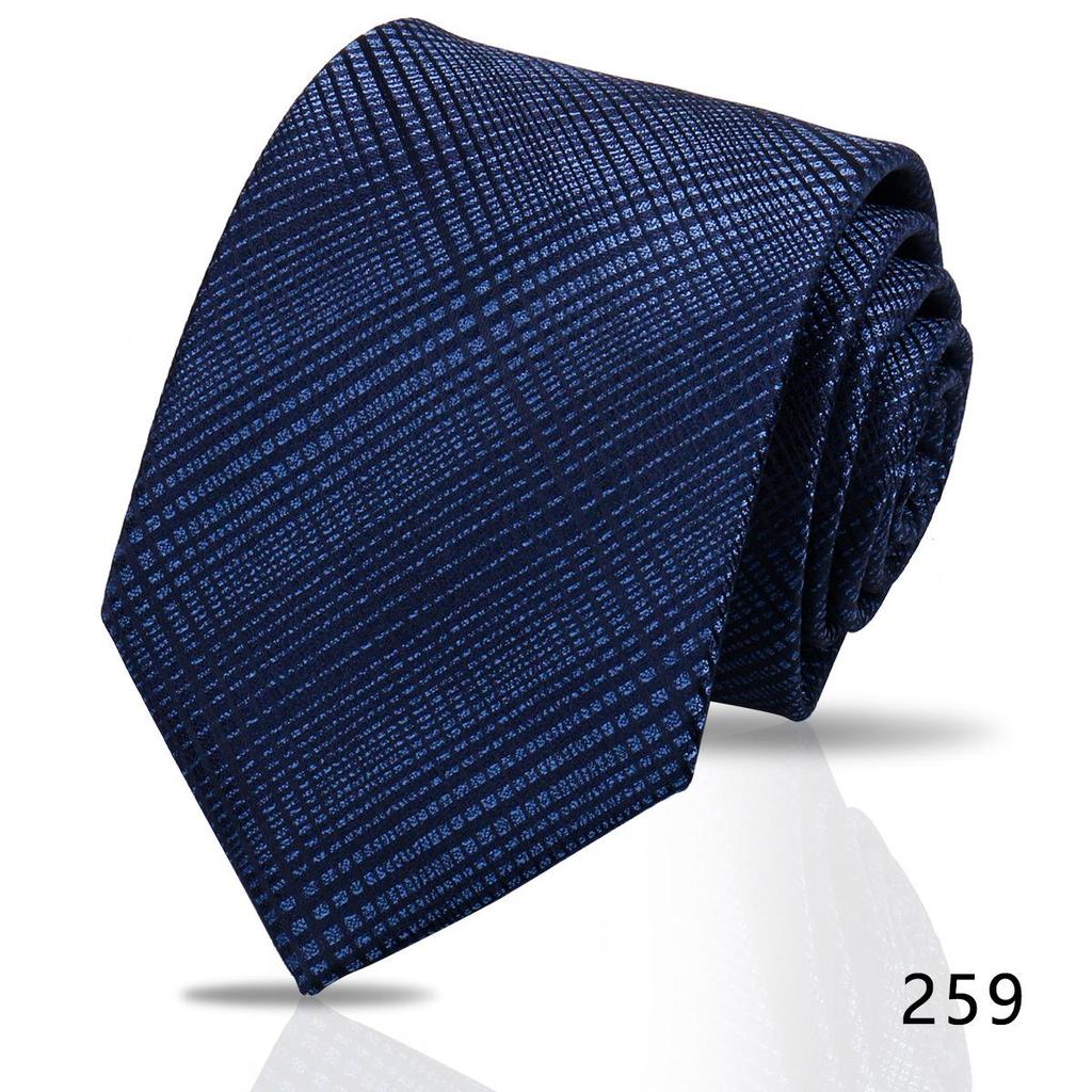 Men's High-Grade Black and Red Striped Silk Tie for Formal and Wedding Wear - 8CM