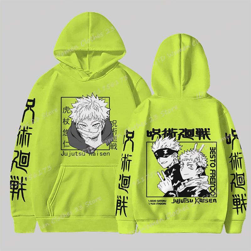 Anime Jujutsu Kaisen Hoodies For Men/Women Long Sleeve Casual Pullovers Anime Print Unisex Fashion Harajuku Sweatshirt Tops