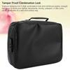Fireproof Document Bag with Lock File Hard Case Portable Home Travel Safe Storage for Important Documents Files