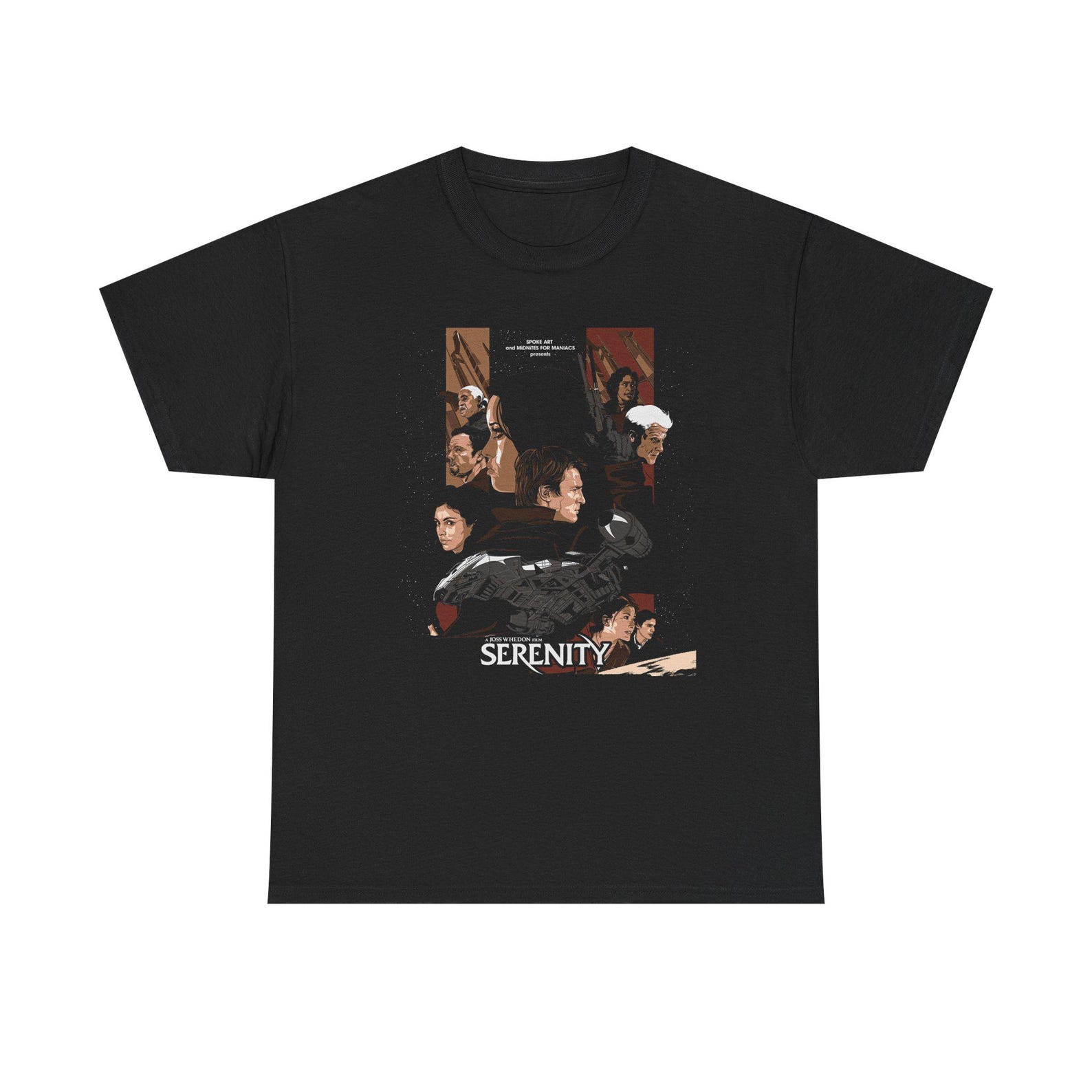 Serenity Firefly Movie TV Show Black Tee T-Shirt Size S to 5XL XL