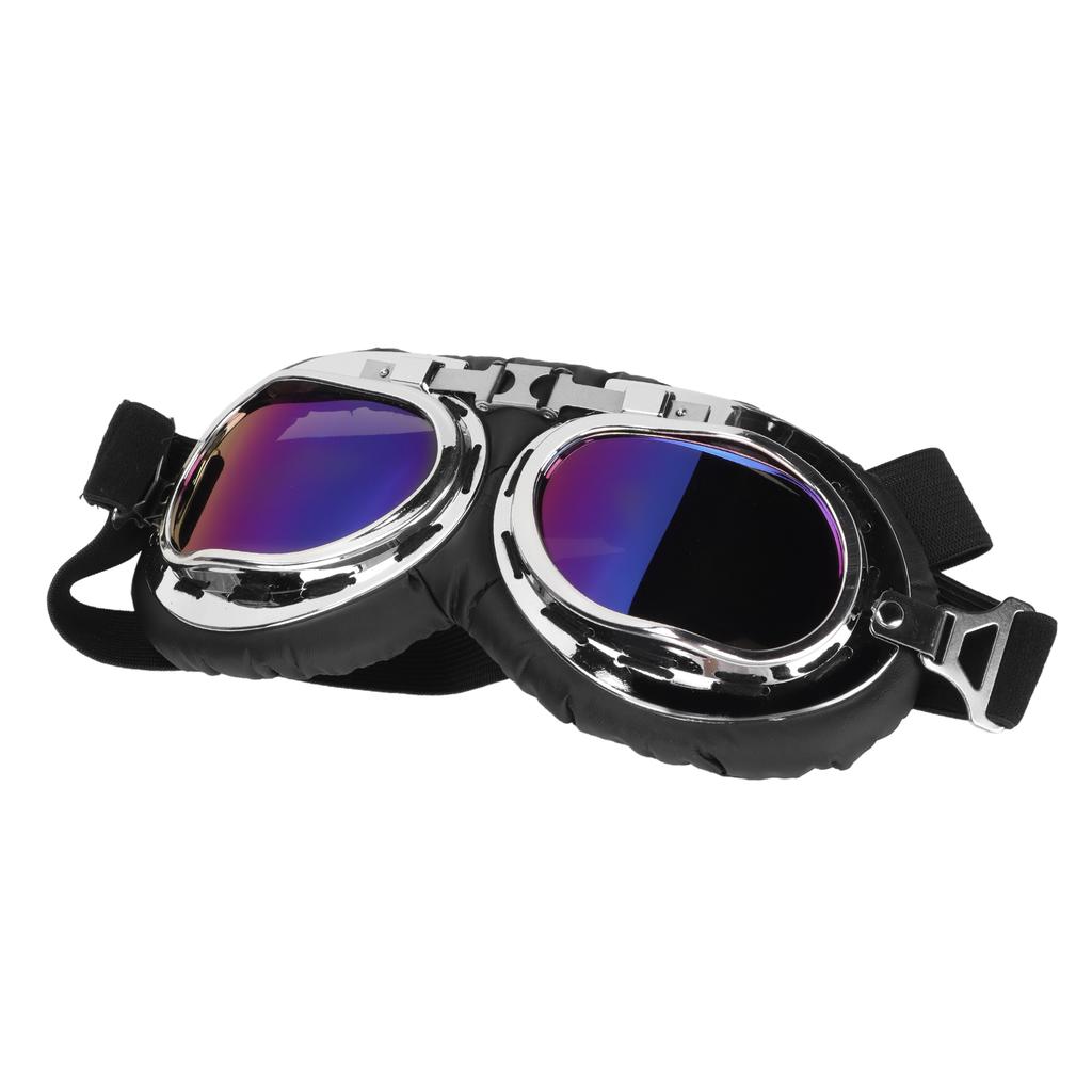 Dog Goggles Dog Eye Protection Sunglasses with Folding Frame and Elastic Strap for Medium Large Dog