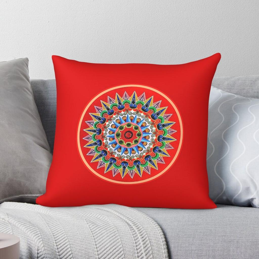 Costa Rican Ox Cart Wheel Square Pillowcase Polyester Linen Velvet Pattern Zip Decor Pillow Case Sofa Cushion Cover