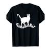 Fun Piano Cat Music Enthusiast T-Shirt Unisex Casual Short Sleeve Cotton Top for Music Lovers