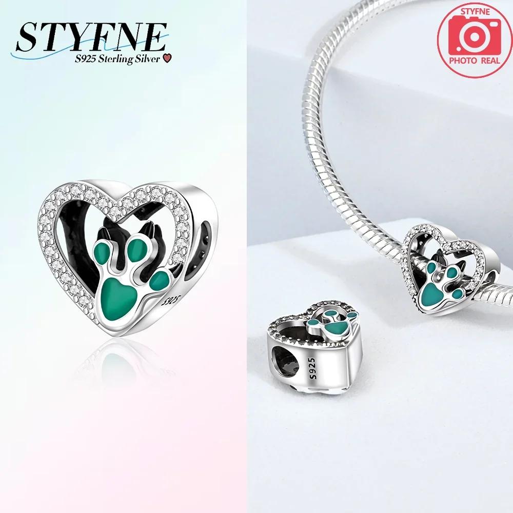 Charms Plataoriginales Four Leaf Clover Beads For Charms Copper Bracelet Beads Jewellery Making Women'S Gift