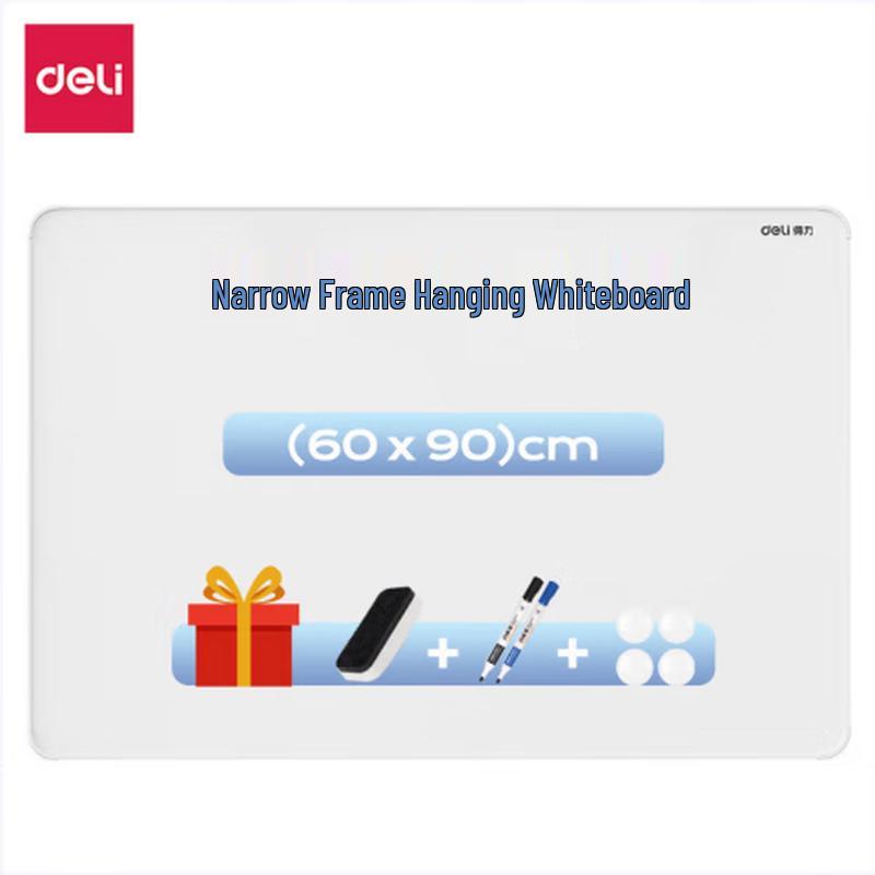 Deli MB102 Narrow Frame Magnetic Whiteboard