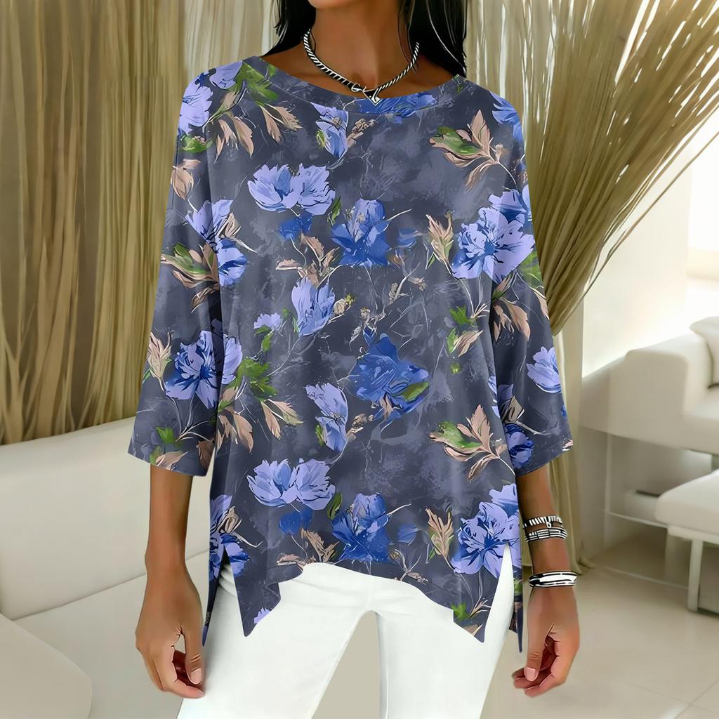 Women's 3/4 Sleeve Shirts Graphic Tees Shirts Casual Basic Tops Pullovers