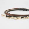 Adjustable Buckle Thin Women Belt PU Leather Decorative Waistband Pearl Buckle Belt  for Skirt