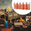 Garage Oil Barrel Rack Model 1:64 Decor Simulated Miniature Auto Repair Tool