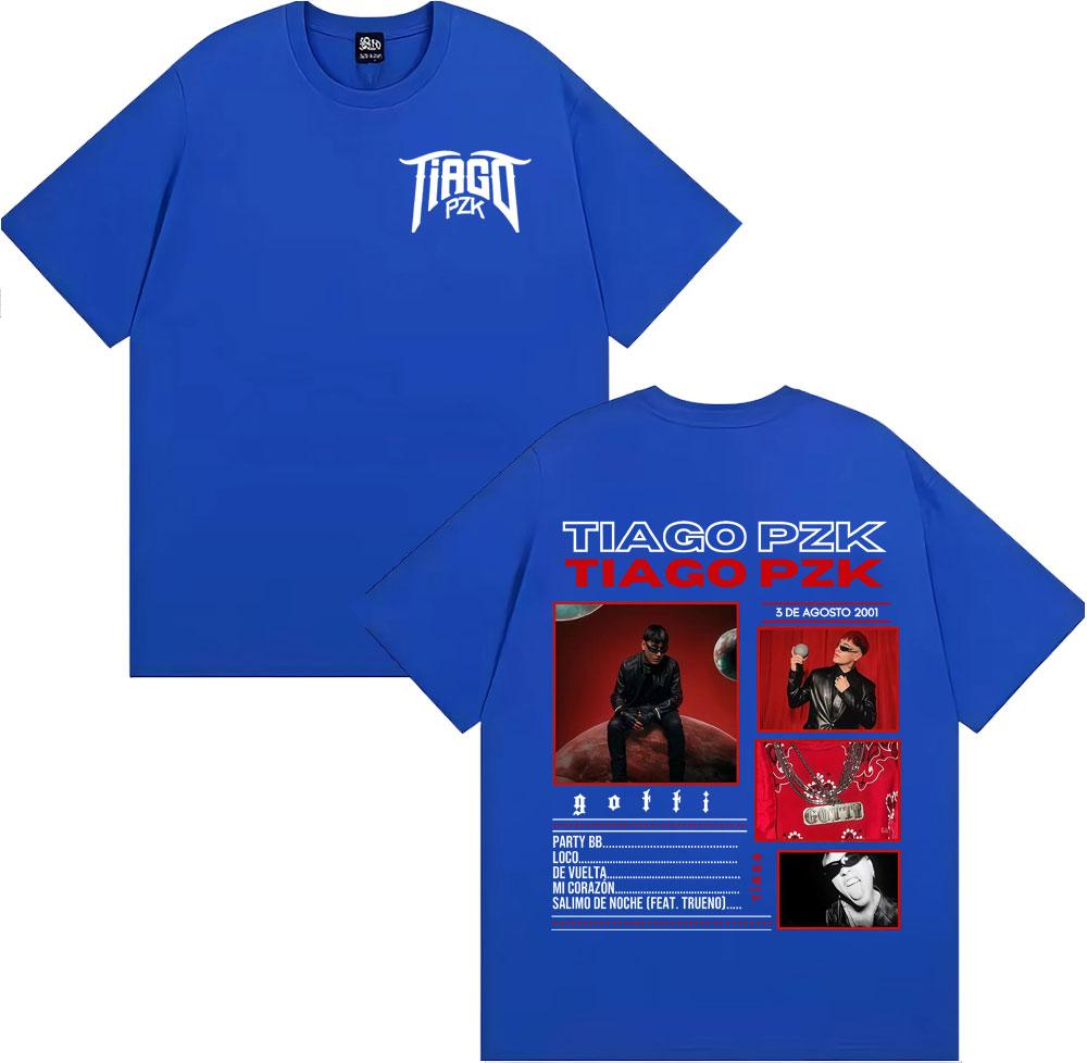 Rapper Tiago Pzk New Album 2025 Graphic T-shirts Men Women Fashion Trending High Street T-shirt Casual Cotton Oversized T Shirts