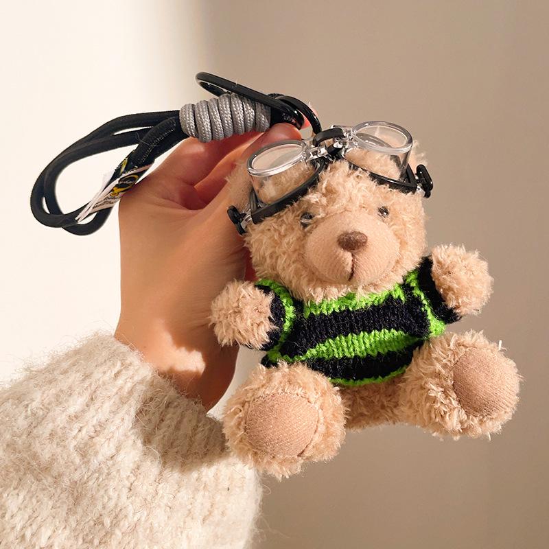 ShellieMay Duffy Bear Plush Keychain Pendant – Cartoon Doll & Backpack Ornament, Ideal Couple Gift