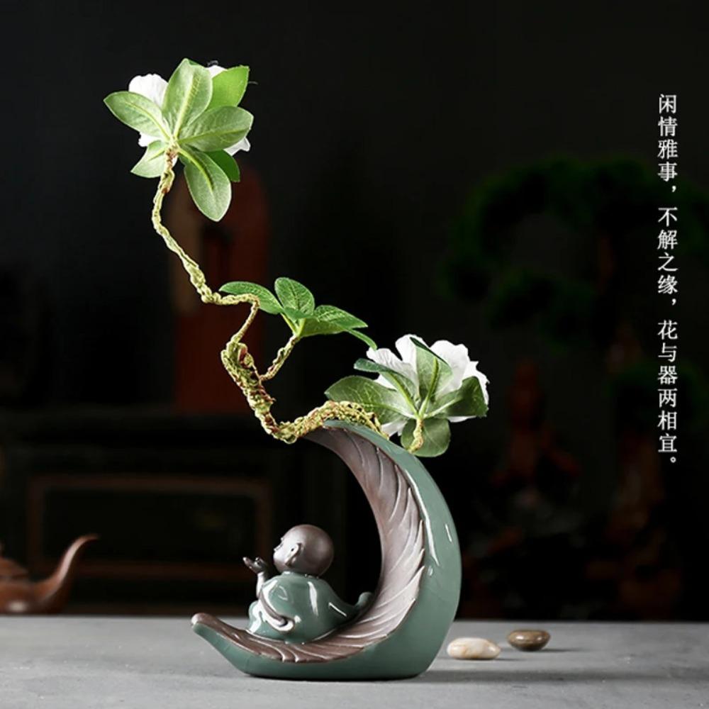 Neue chinesische kreative Vase Keramik Dekoration Home Study Schreibtisch antiken Rahmen dekorative Kunst und Handwerk Bonsai Dekoration
