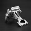 Aluminum Bike Motorcycle Phone Handlebar Mount Holder 360 Degree Rotating Universal Bicycle Phone Holder Clip for Cell Phone
