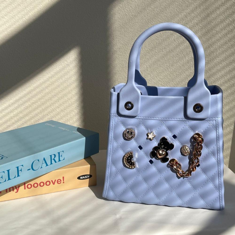 

Portable Tote Bag EVA Handbag Hot Sale Shoulder Bag Summer Blue